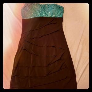 1 strap cocktail dress